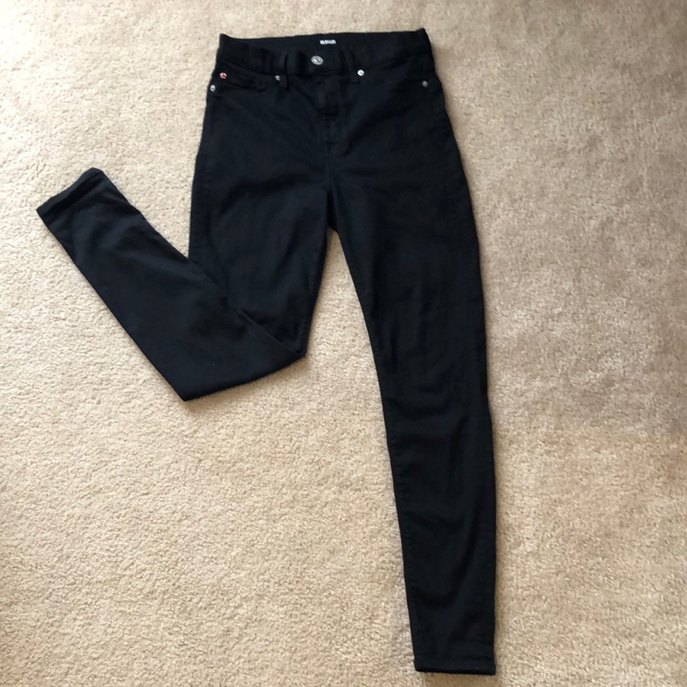 Hudson Blair super skinny black jeans
